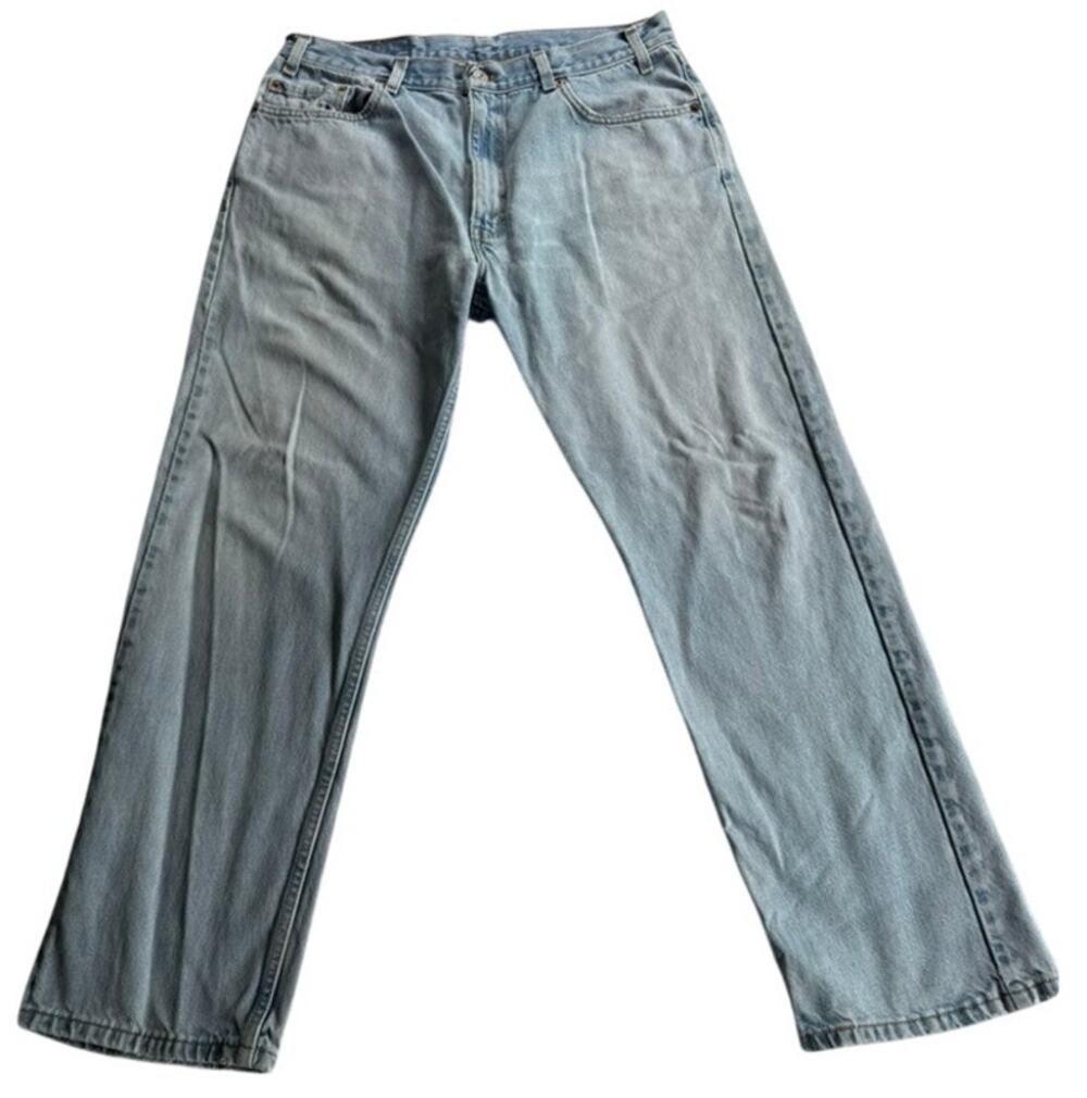 Vintage Levis 505 Orange Tab Jeans Mens 36x30 Made in Mexico Straight Leg 90s